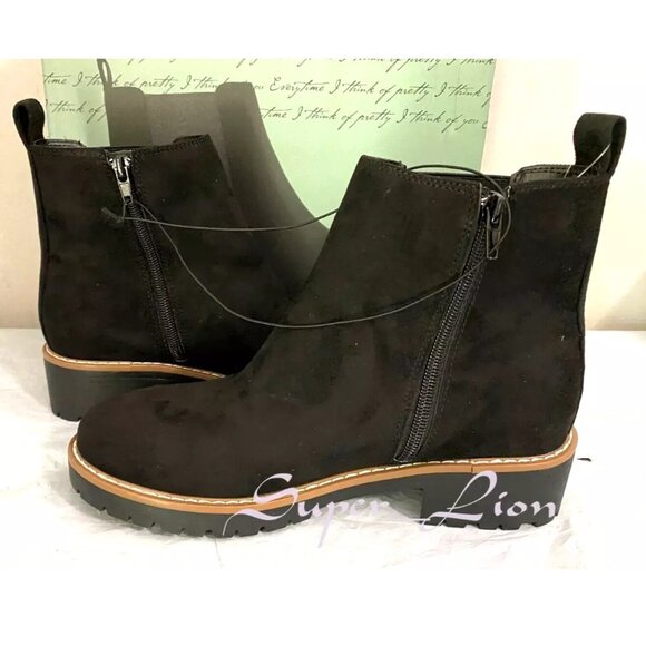 Kensie Kayla Ladies Kensie Women\'s KAYLA B Suede Ankle Boots - BLACK